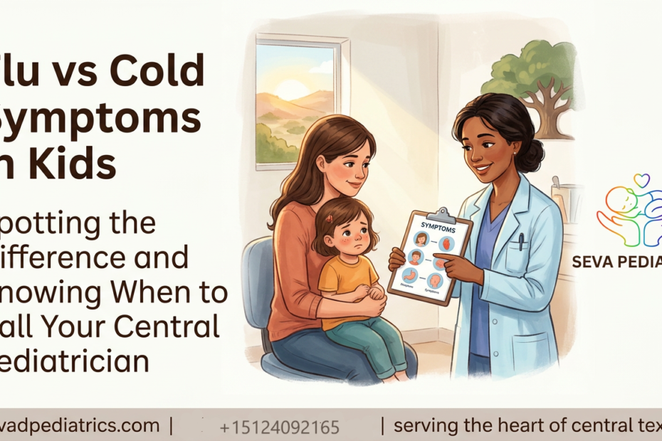 Flu vs. Cold Symptoms in Kids Seva Pediatrics 2026